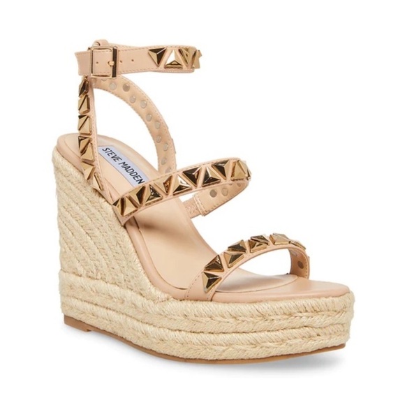 Steve Madden Women's Session Wedge Sandal, Tan - Picture 13 of 14